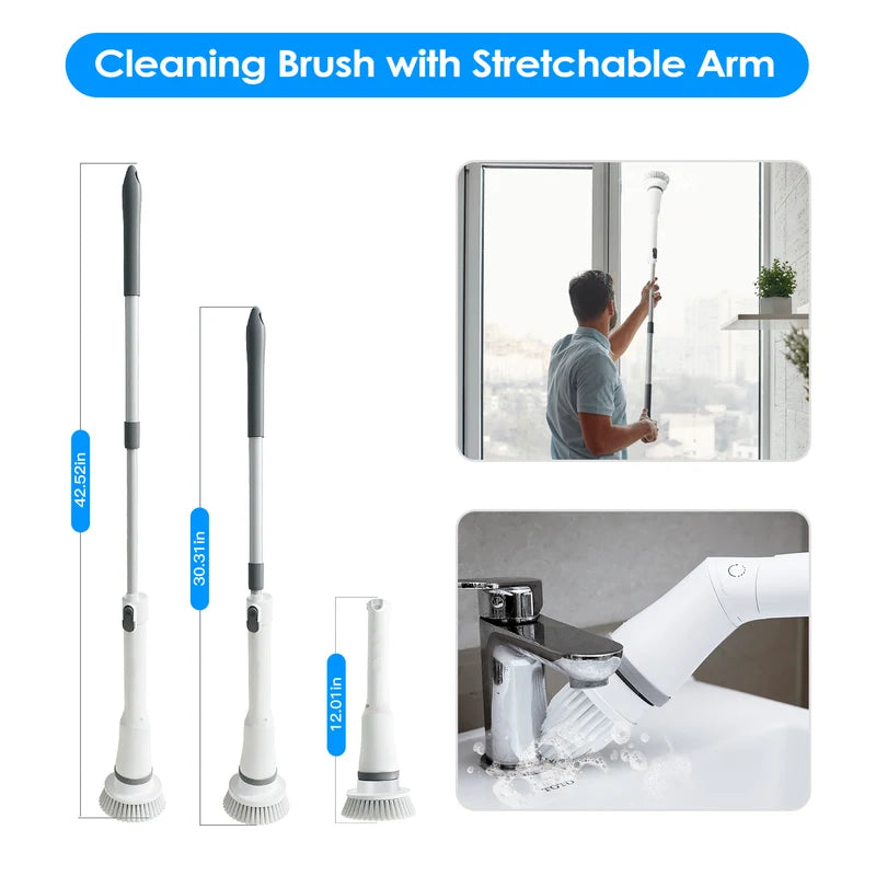 Electric Spin Scrubber – Cordless Rechargeable Cleaning Brush