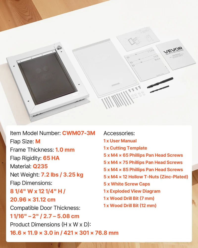 Pet Door – Medium Weatherproof Dog Door