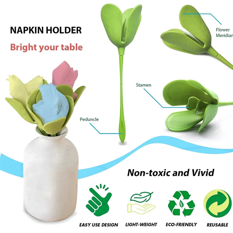 Napkin Rose Flower Folding Tool Set