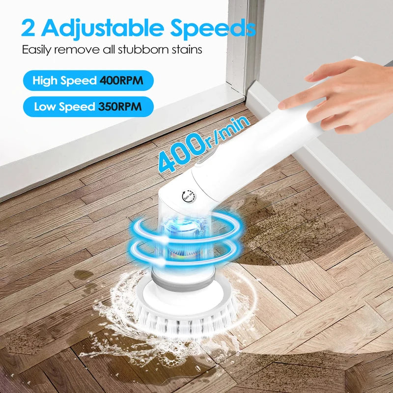 Electric Spin Scrubber – Cordless Rechargeable Cleaning Brush